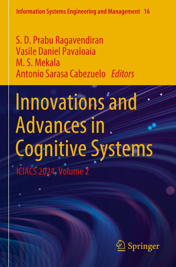 Innovations and Advances in Cognitive Systems