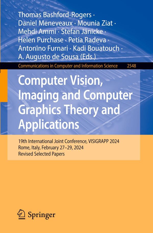 Computer Vision, Imaging and Computer Graphics Theory and Applications