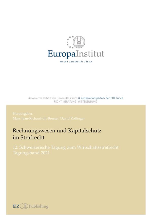 Rechnungswesen und Kapitalschutz im Strafrecht (Buch)