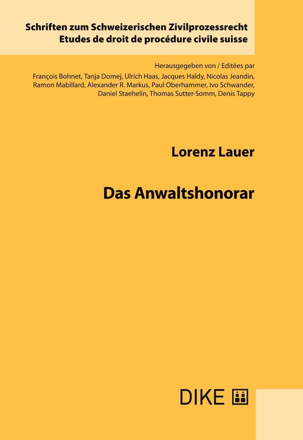 Das Anwaltshonorar - Lorenz Lauer (Buch)