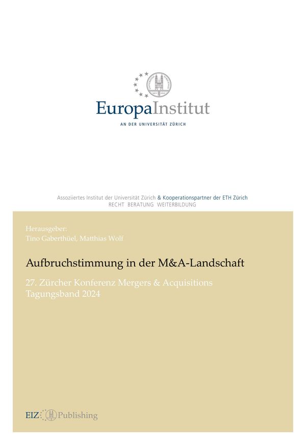 Aufbruchstimmung in der M&A-Landschaft - Matthias Wolf (Buch)