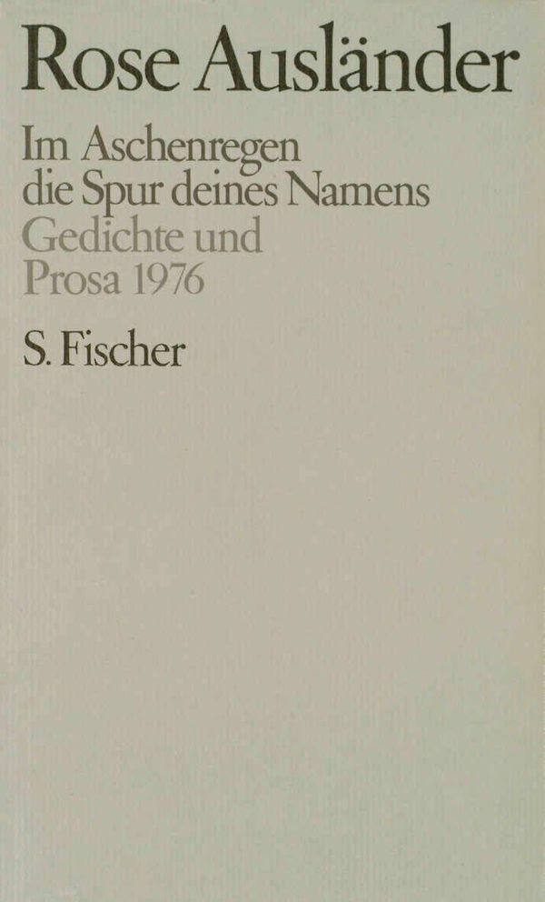 Gesammelte Werke IV. Im Aschenregen / die Spur deines Namens (Buch)