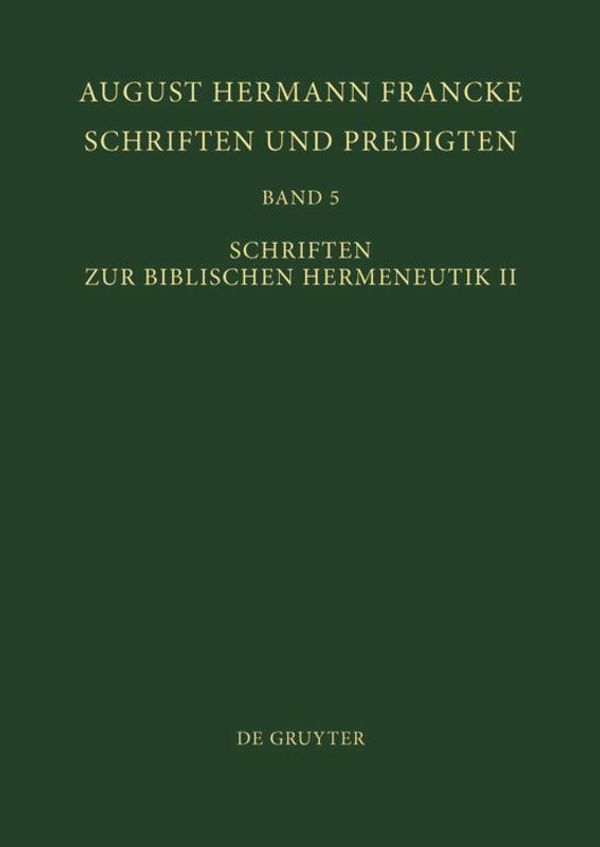 Schriften zur Biblischen Hermeneutik II (Buch)