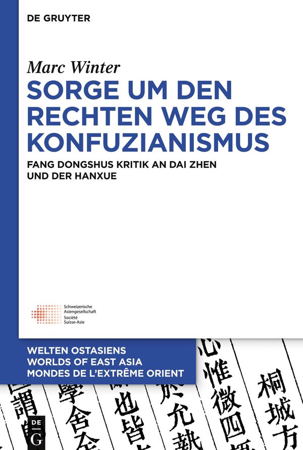 Sorge um den Rechten Weg des Konfuzianismus - Marc Winter (Buch)