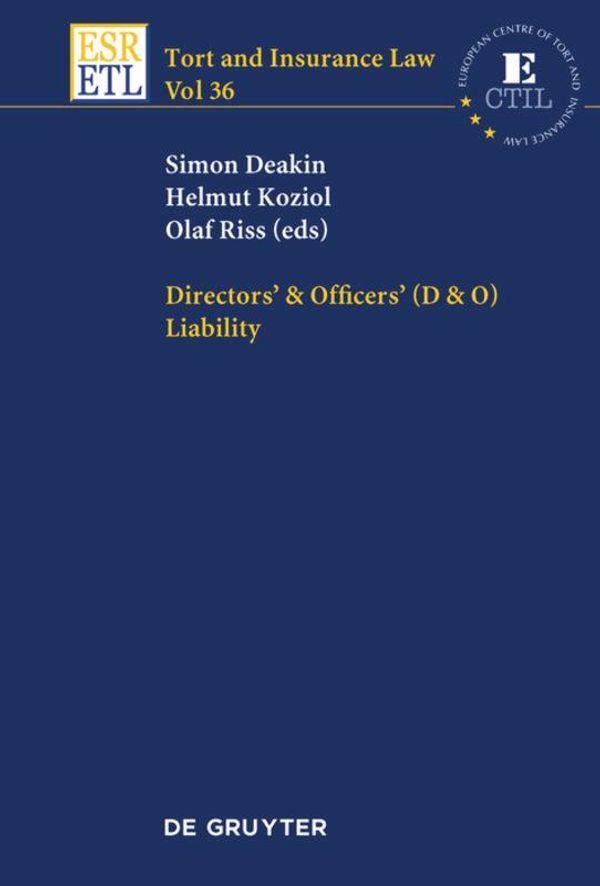 Directors & Officers (D & O) Liability - Simon Deakin (Buch)