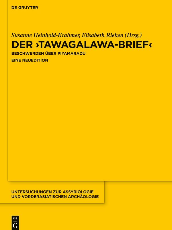 Der "Tawagalawa-Brief" (Buch)