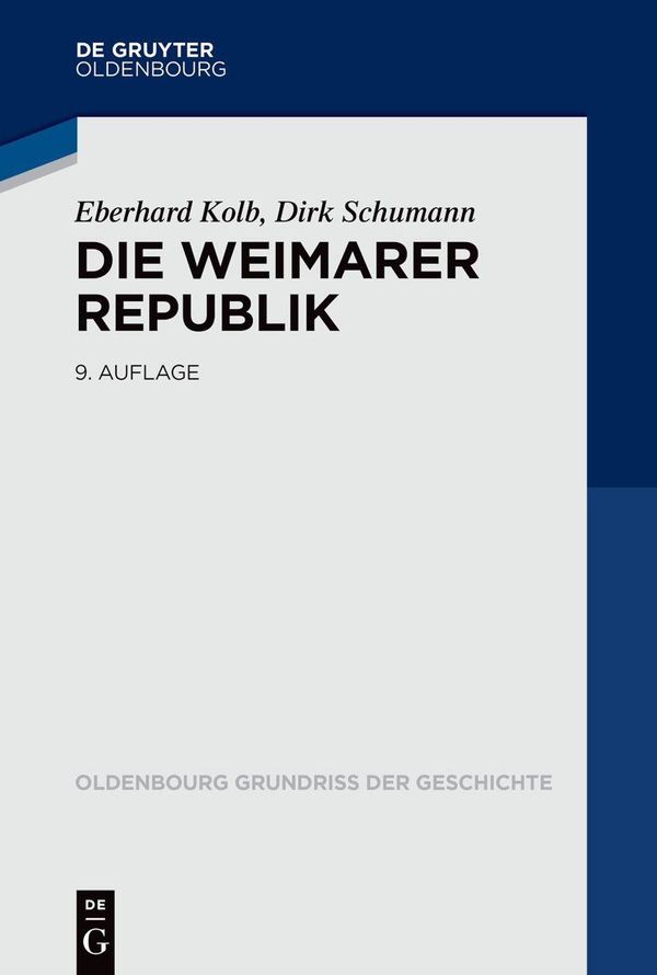 Die Weimarer Republik - Eberhard Kolb (Buch)