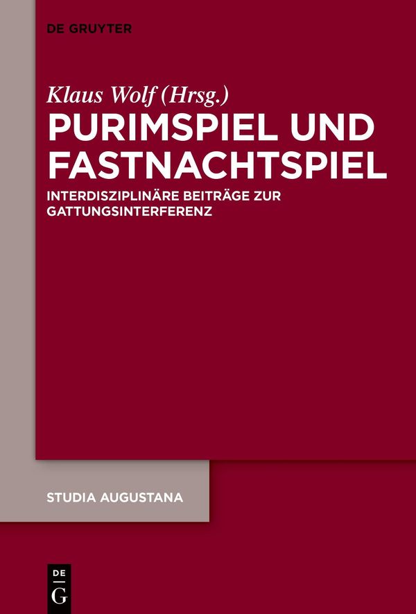 Purimspiel und Fastnachtspiel (Buch)