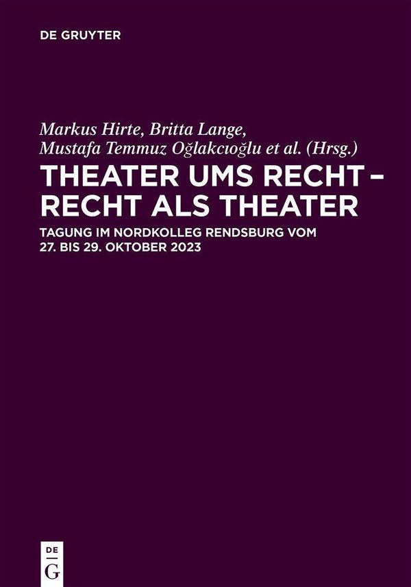 Theater ums Recht - Recht als Theater (Buch)