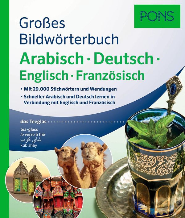 PONS Großes Bildwörterbuch Arabisch - Deutsch + Englisch und Franzö...