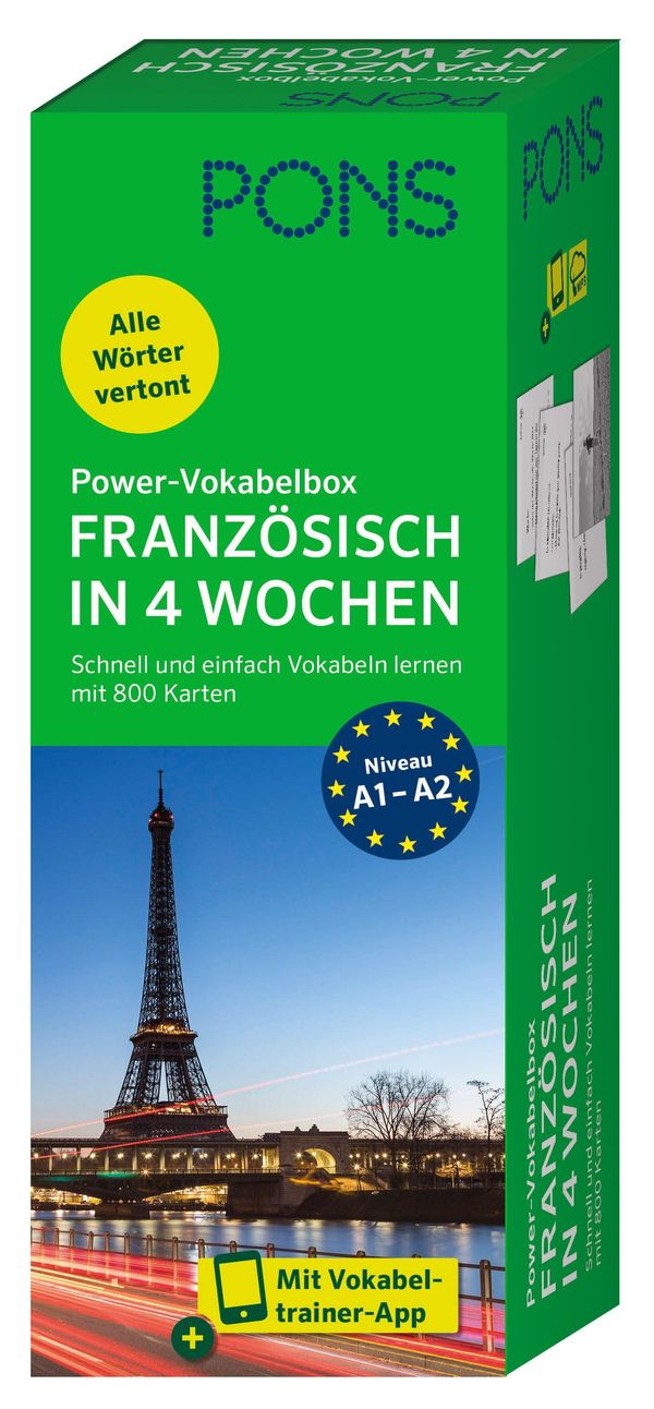 PONS Power-Vokabelbox Französisch in 4 Wochen (Buch)