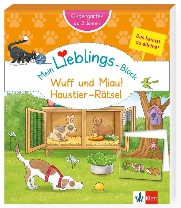 Klett Mein Lieblings-Block: Wuff und Miau! Haustier-Rätsel (Buch)
