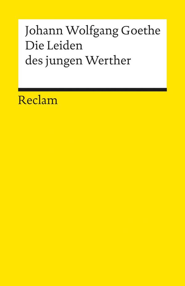 Die Leiden des jungen Werther. Textausgabe mit Nachwort (Buch)