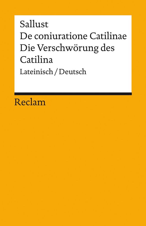 De coniuratione Catilinae / Die Verschwörung des Catilina (Buch)