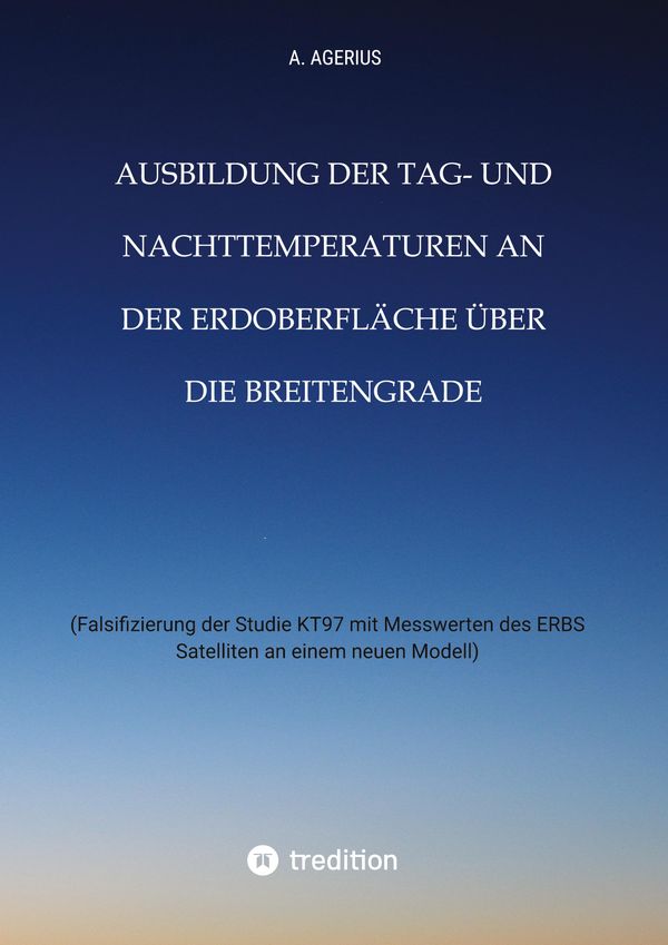 Ausbildung der Tag- und Nachttemperaturen an der Erdoberfläche über...