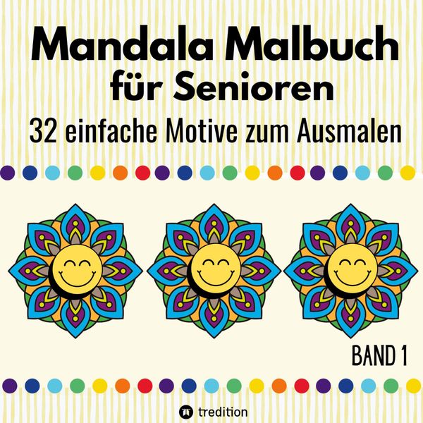 Mandala Malbuch für Senioren 32 einfache Motive zum Ausmalen Förder...