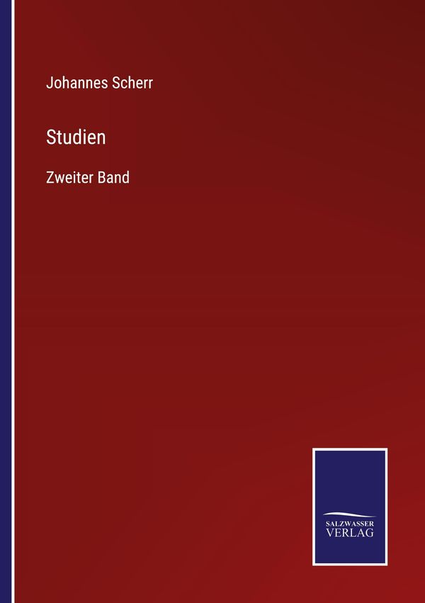 Studien - Johannes Scherr (Buch)