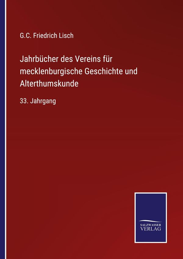 Jahrbücher des Vereins für mecklenburgische Geschichte und Alterthu...
