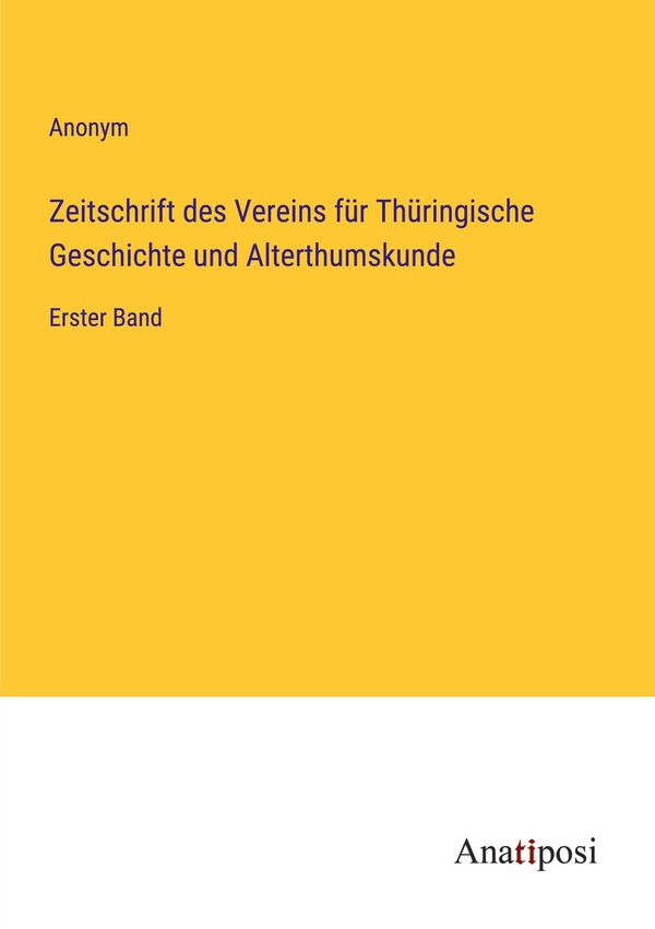 Zeitschrift des Vereins für Thüringische Geschichte und Alterthumsk...