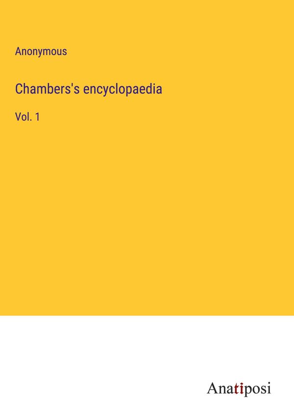 Chamberss encyclopaedia - Anonymous (Buch)