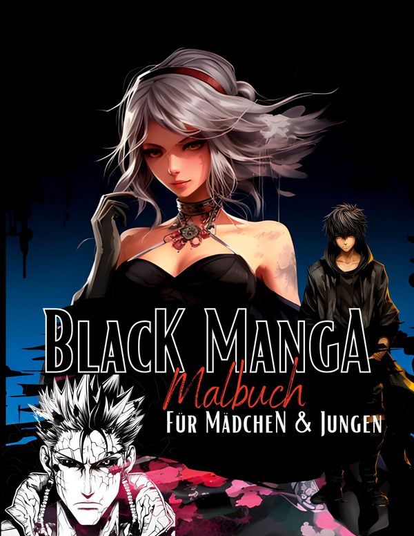 Black Manga Malbuch. - Lucys Manga Malbücher (Buch)
