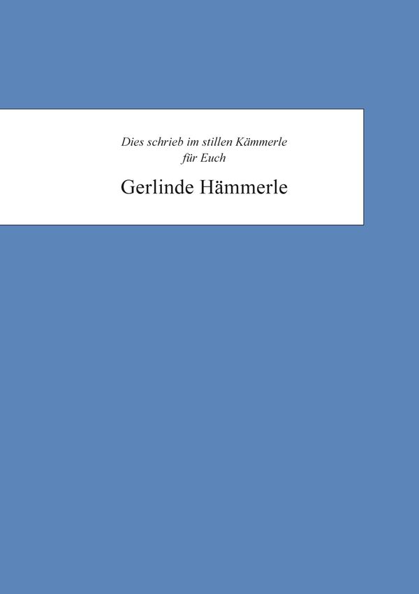 Gerlinde Hämmerle - Gerlinde Hämmerle (Buch)