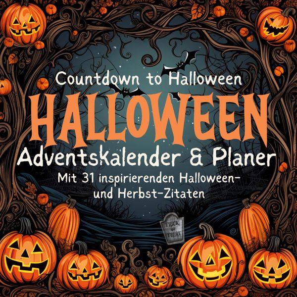 Halloween-Planer & Adventskalender Herbst Oktober mit 31 inspiriere...