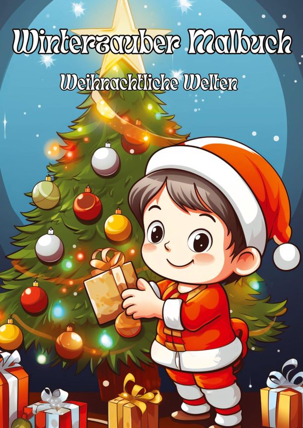 Winterzauber Malbuch: Weihnachtliche Welten für kleine Künstler (Buch)