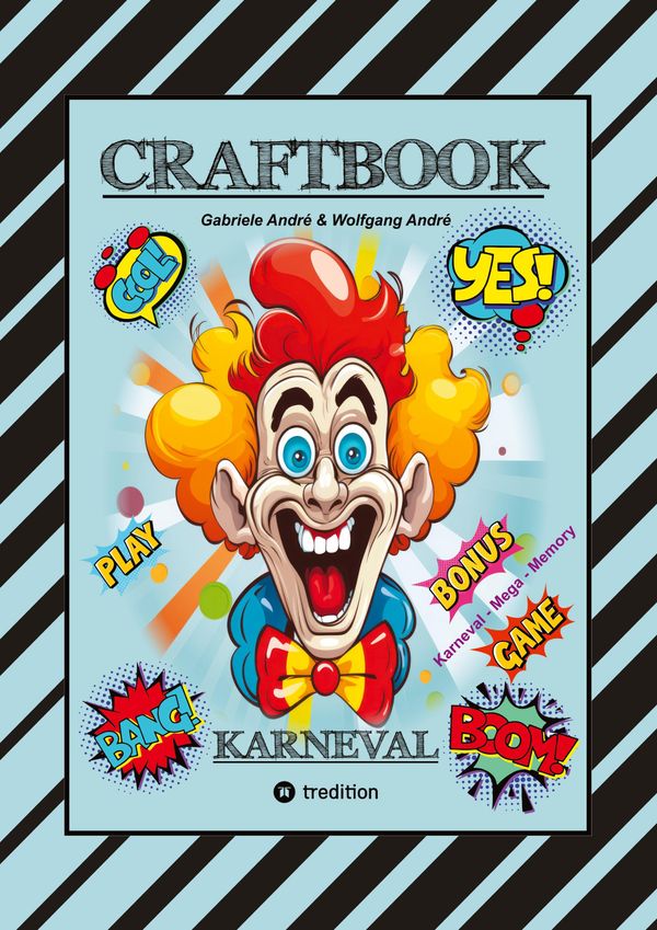Craftbook - Bastelvorlage - Spiel - Karneval Mega Memory - Fasching...