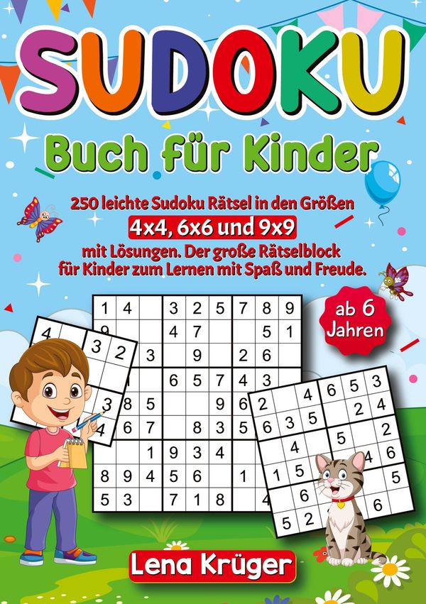 Sudoku Buch für Kinder ab 6 Jahren - Lena Krüger (Buch)