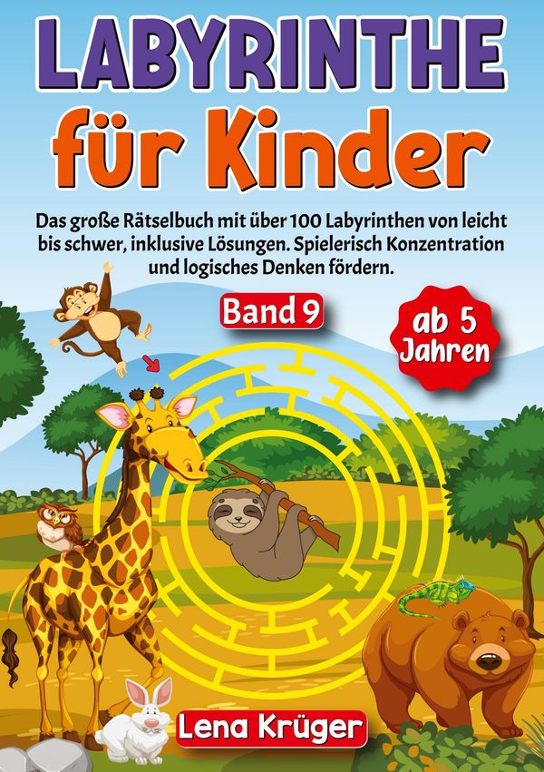 Labyrinthe für Kinder ab 5 Jahren - Band 9 - Lena Krüger (Buch)