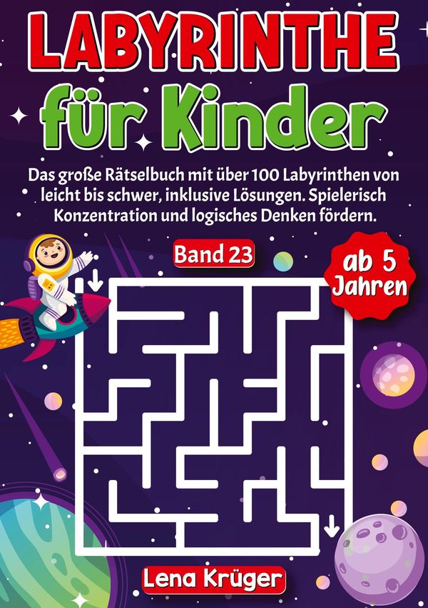 Labyrinthe für Kinder ab 5 Jahren - Band 23 - Lena Krüger (Buch)