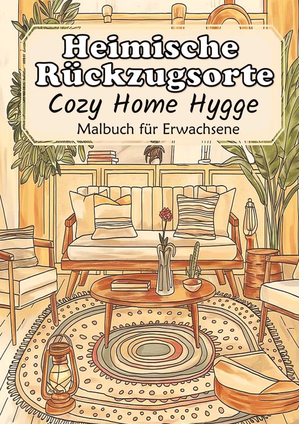 Malbuch für Erwachsene - Hygge Malbuch Cozy Home Entspannung - Heim...