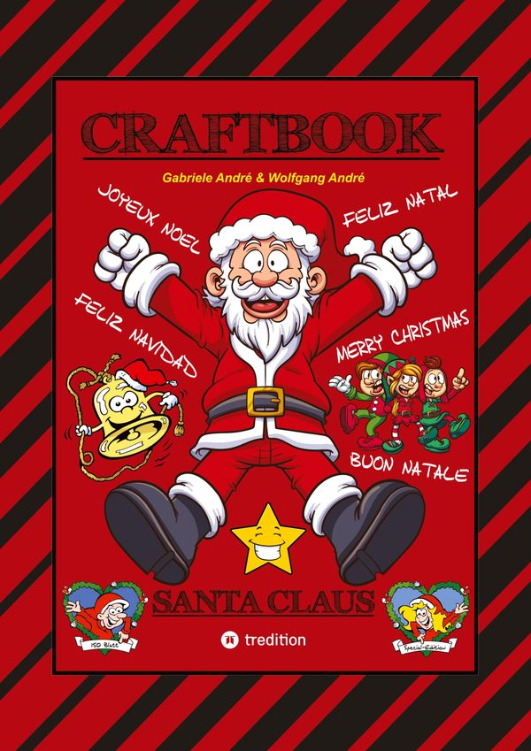 Craftbook - 150 Seiten Tolle Weihnachtliche Motive - Lustige Aufgab...
