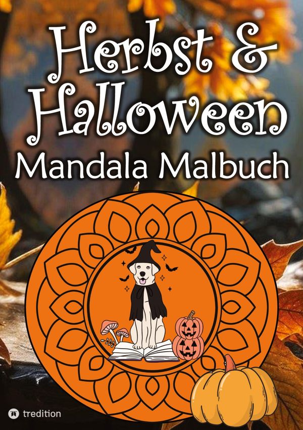 Herbst Mandala Malbuch für Erwachsene Halloween Mandalas Malblock F...