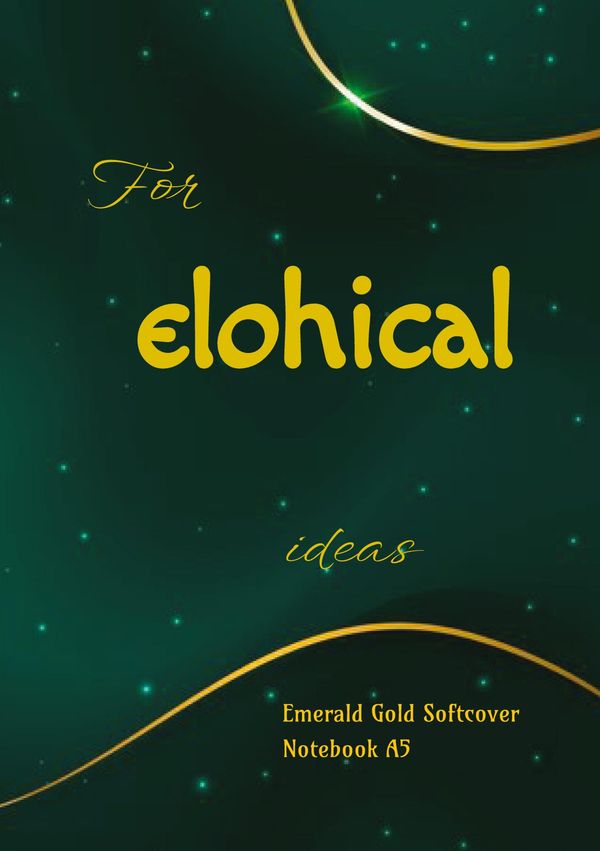 Emerald Gold Softcover Notebook A5 - Shachar Haddad (Buch)