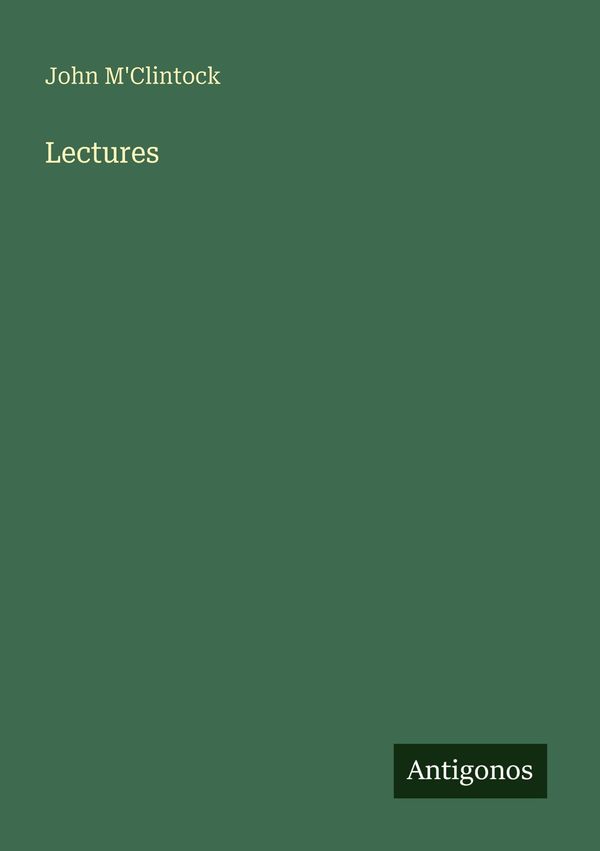 Lectures - John MClintock (Buch)