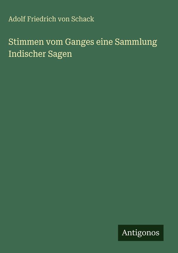 Stimmen vom Ganges eine Sammlung Indischer Sagen (Buch)