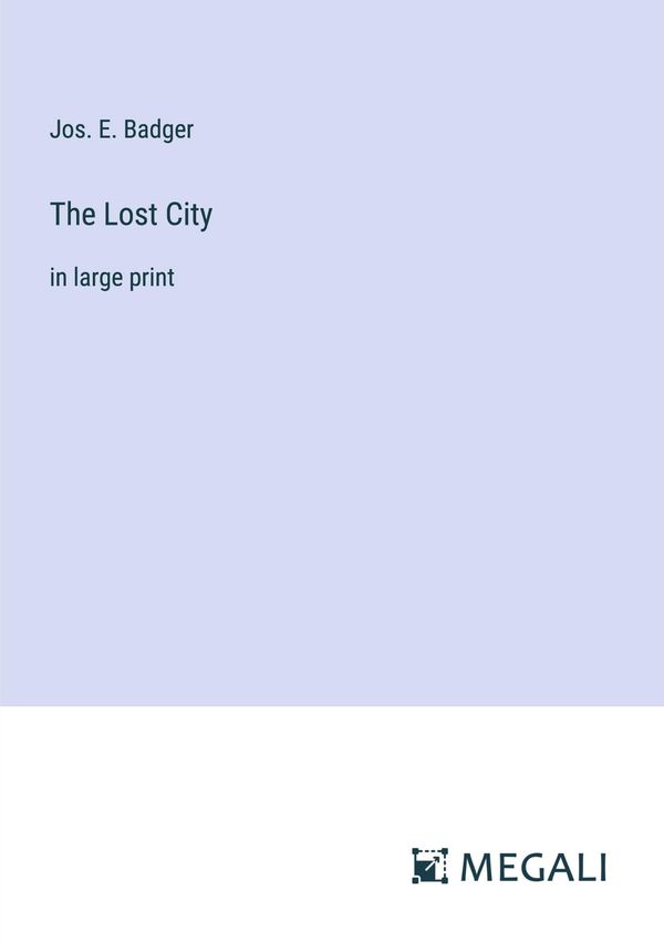 The Lost City - Jos. E. Badger (Buch)
