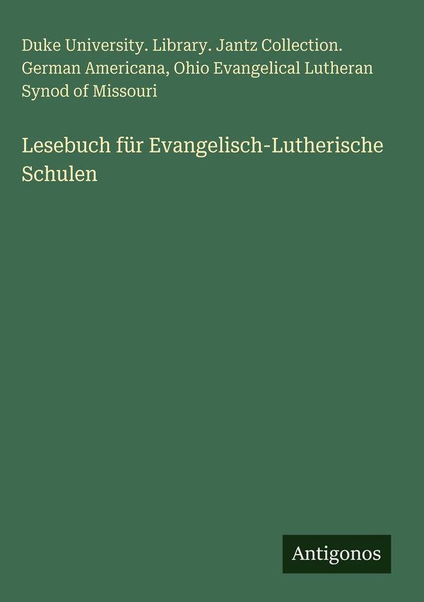 Lesebuch für Evangelisch-Lutherische Schulen (Buch)