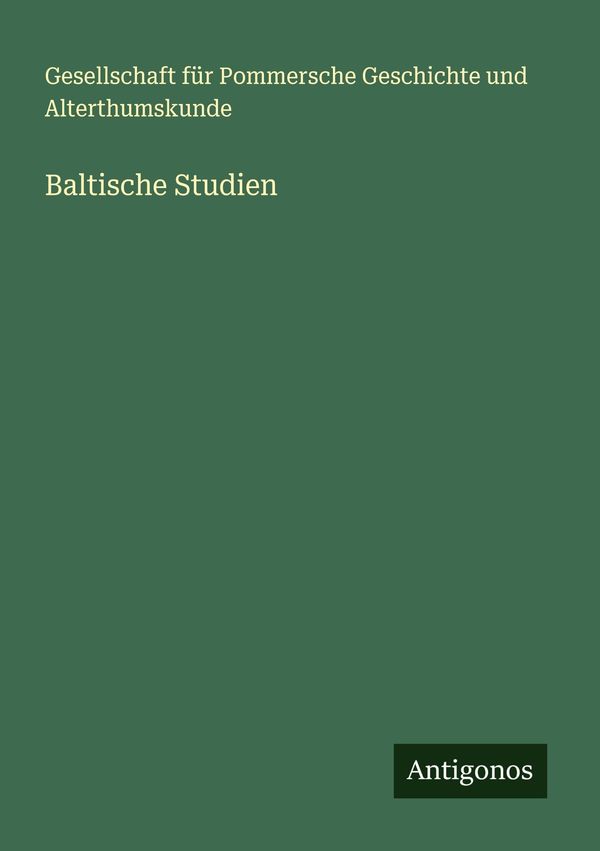 Baltische Studien (Buch)
