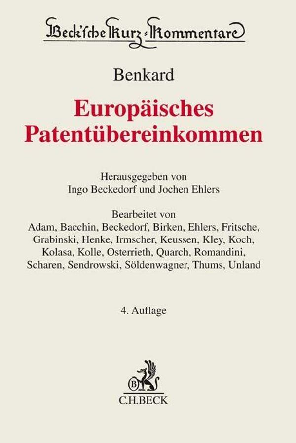 Europäisches Patentübereinkommen (Buch)