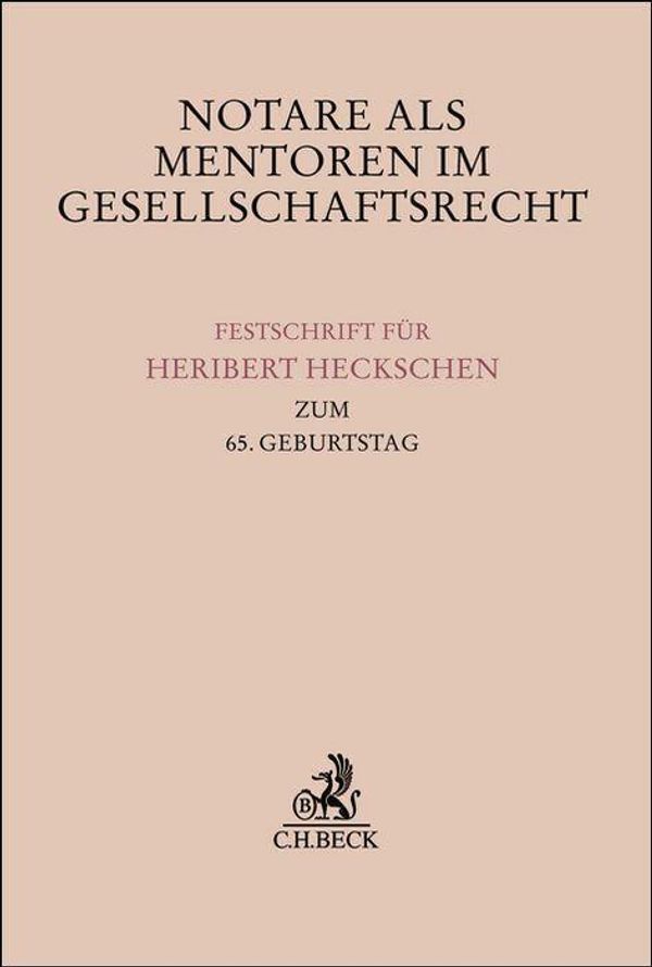 Notare als Mentoren im Gesellschaftsrecht (Buch)