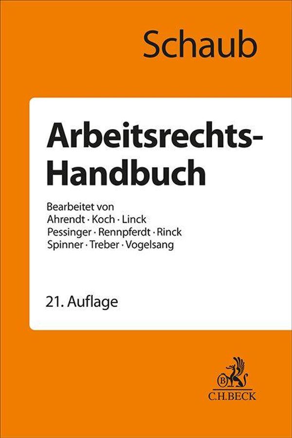 Arbeitsrechts-Handbuch - Günter Schaub (Buch)