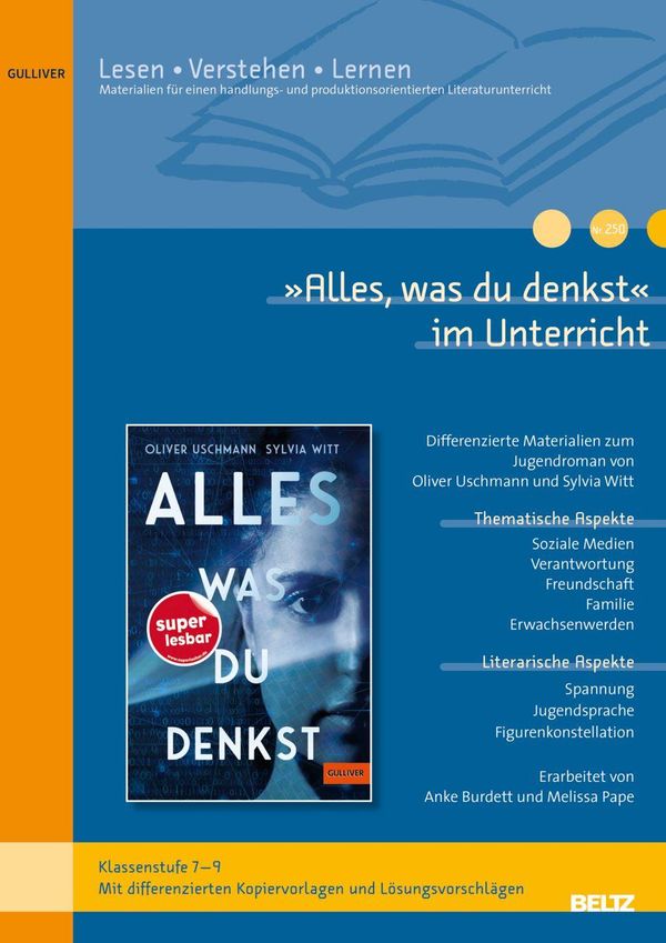 Alles, was du denkst im Unterricht - Melissa Pape (Buch)