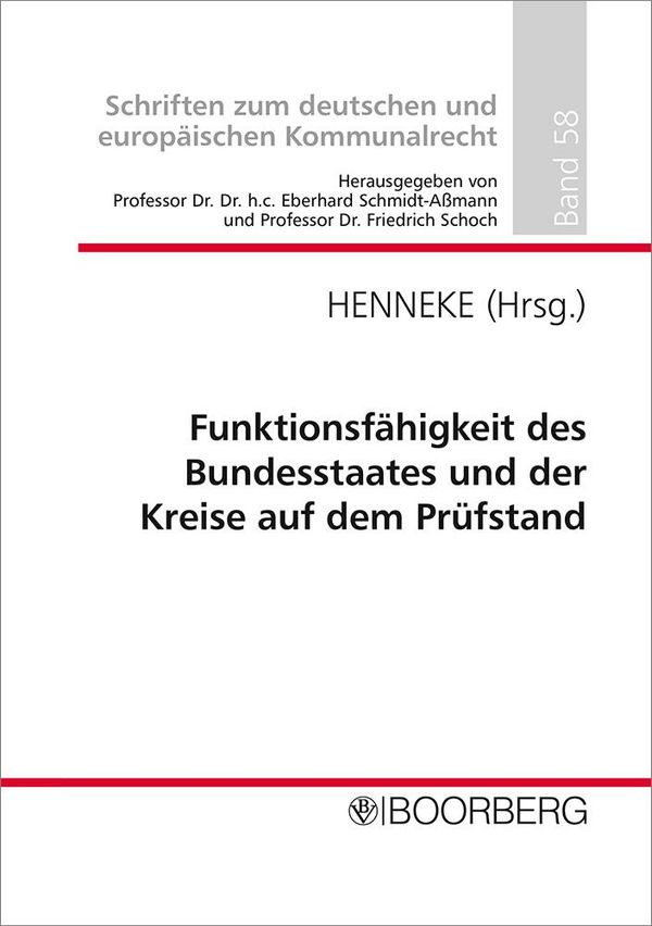 Funktionsfähigkeit des Bundesstaates und der Kreise auf dem Prüfsta...