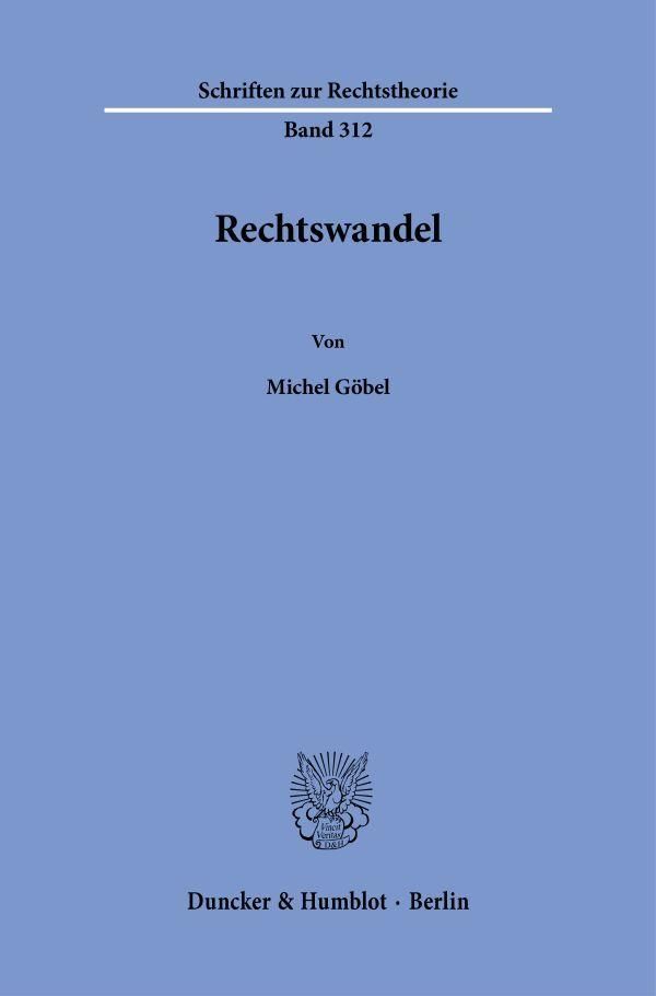 Rechtswandel - Michel Göbel (Buch)