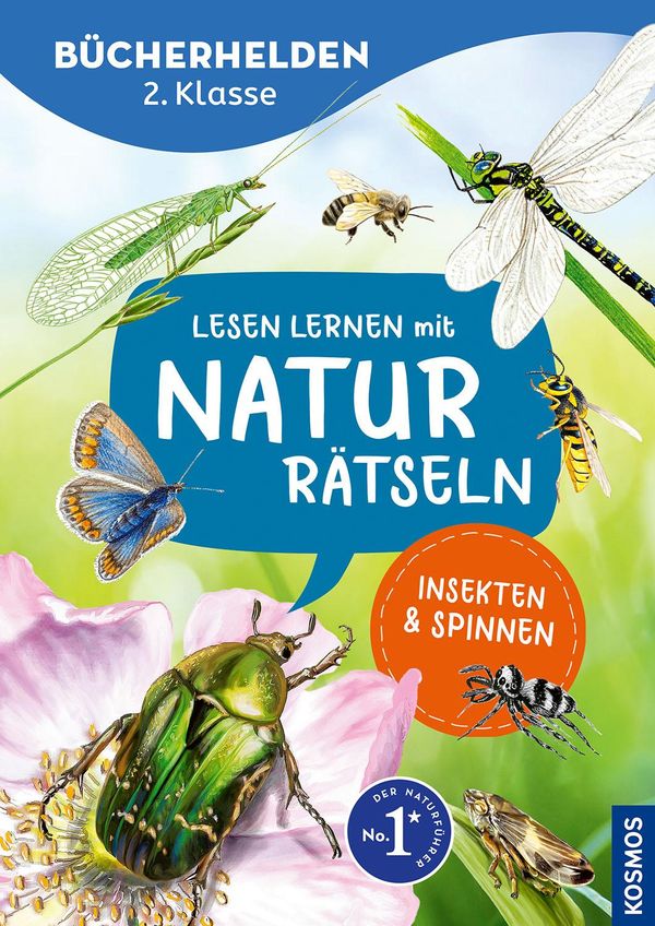 Lesen lernen mit Naturrätseln, Bücherhelden 2. Klasse, Insekten & S...