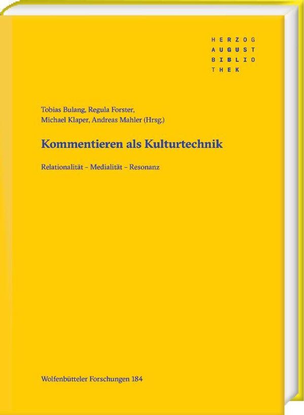 Kommentieren als Kulturtechnik (Buch)