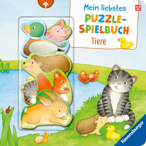 Mein liebstes Puzzle-Spielbuch - Tiere - Frauke Nahrgang (Buch)